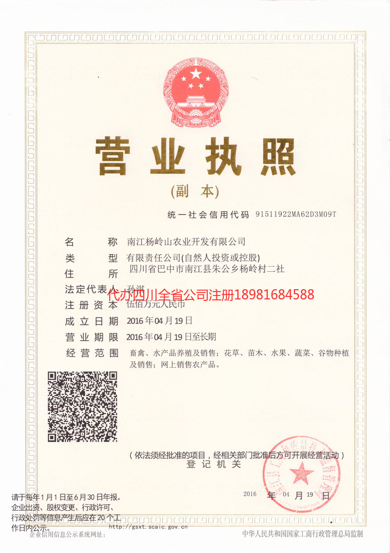 延吉延吉杨岭山农业开发有限公司